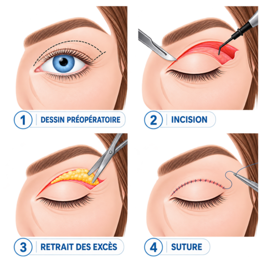 Blepharoplastie supérieure Claris