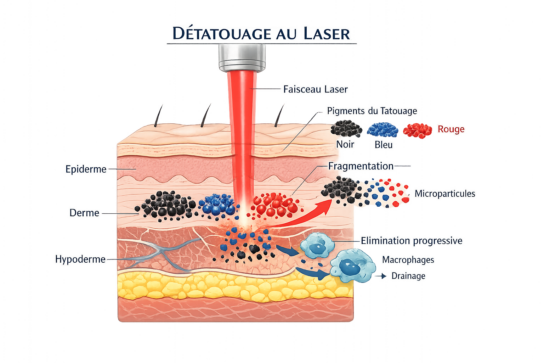 Détatouage au laser Claris La Hulpe